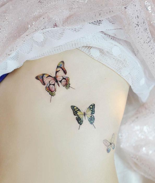 Hình xăm con bướm là một thiết kế phổ biến trong giới xăm mình
